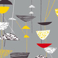 Calyx textile design by Lucienne Day (1951), originally designed for Heal's